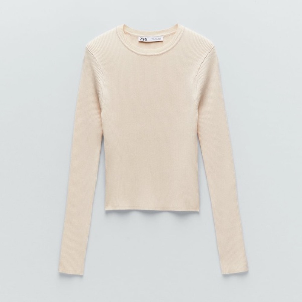 Zara Shoulder Pad Knit Sweater